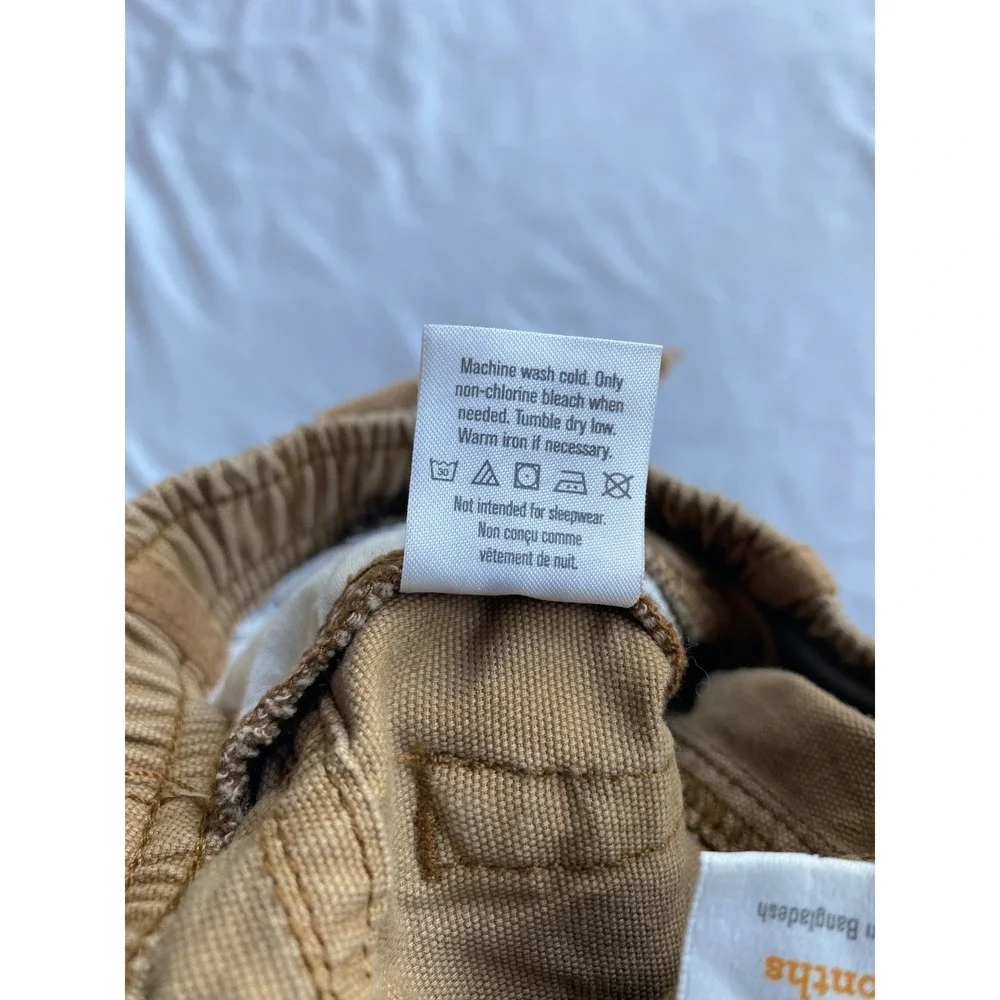 Gymboree Boys Canvas Jogger Pants Size 12-18 Months Tan Brown 140171530